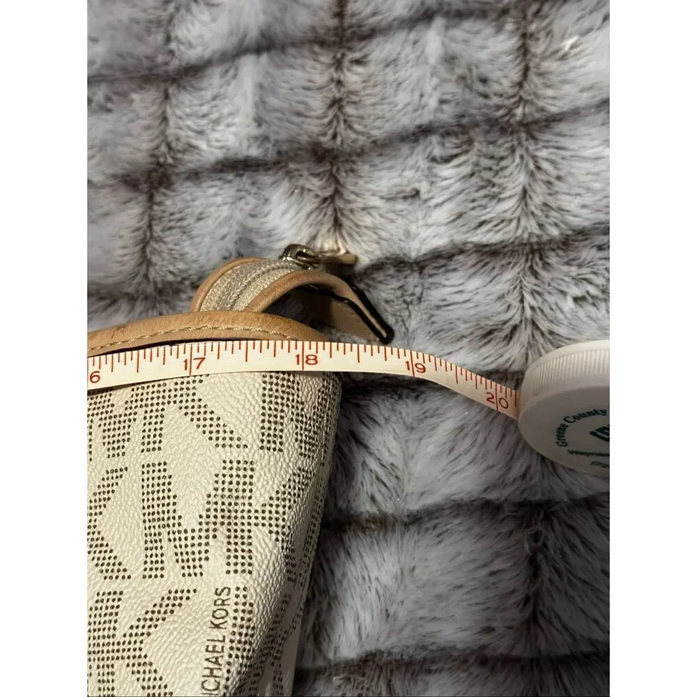 Michael Kors Beige and Cream Large Tote Bag